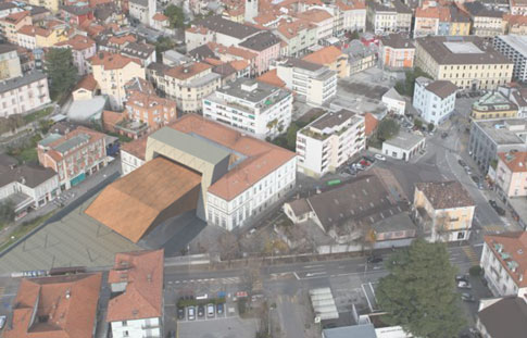 casa cinema prospettiva aerea
